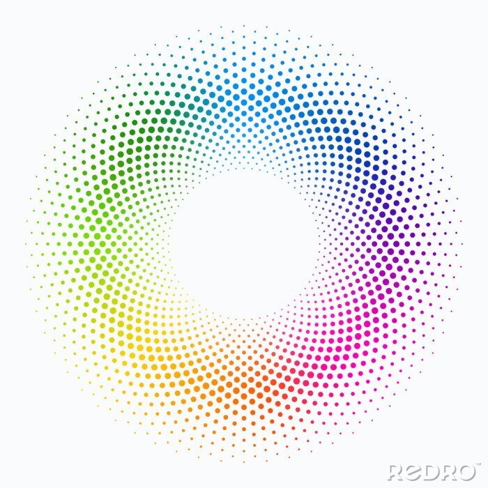 Sticker Vektor Hintergrund #Colorful Polka Dot Circle Pattern