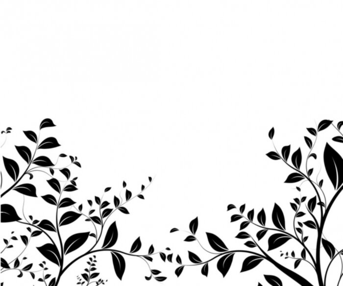 Sticker Vektor-Set - floral Grenze Design