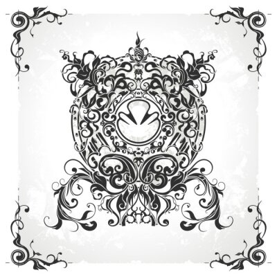 Sticker Vintage-Design-Element