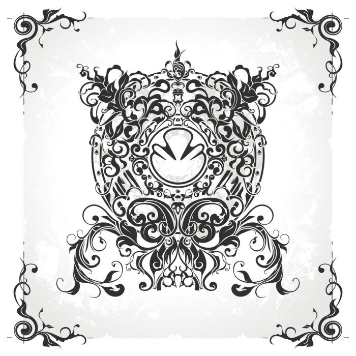 Sticker Vintage-Design-Element