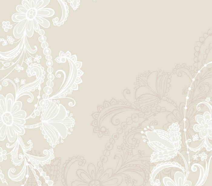 Sticker vintage floral background