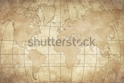 Sticker Vintage Karte