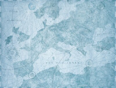 Vintage Karte von Europa