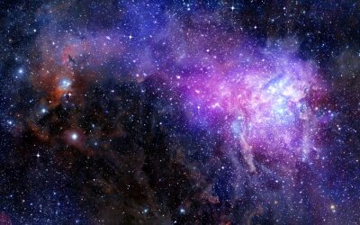 Violette Gaswolke in Galaxie
