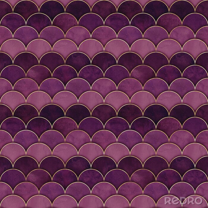 Sticker Violette Ombre-Schuppen