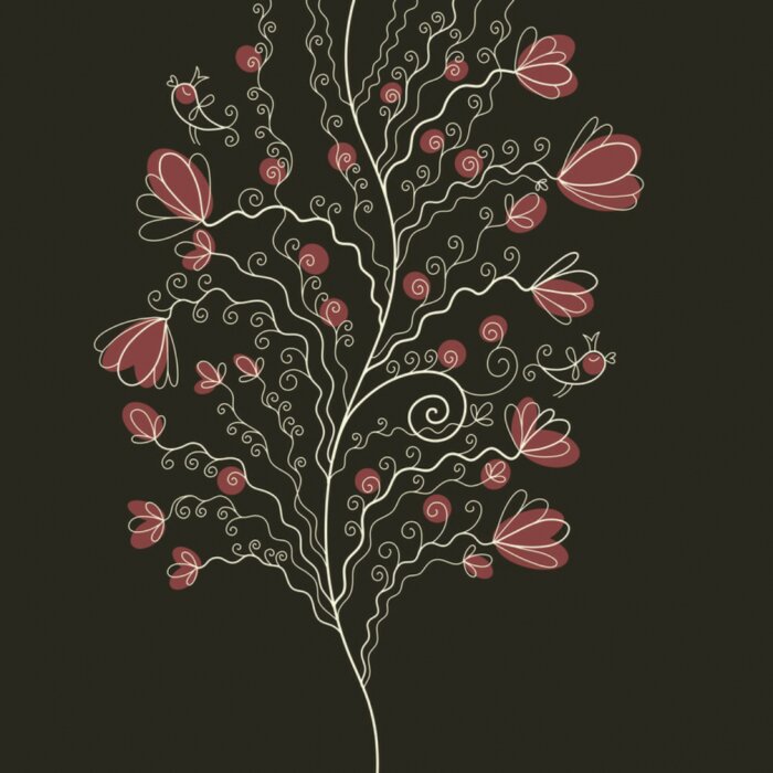 Sticker Vögel und Blumen für Kinder