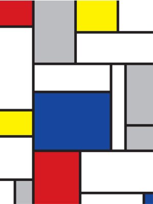 Von Mondrians Werk inspirierte Grafiken