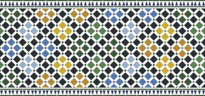 Sticker wall tiles alhambra design