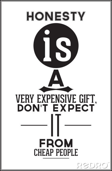 Sticker Wanddekoration über Ehrlichkeit