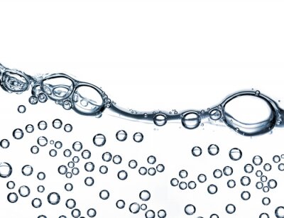 Sticker Wasserblasen isoliert auf weiß