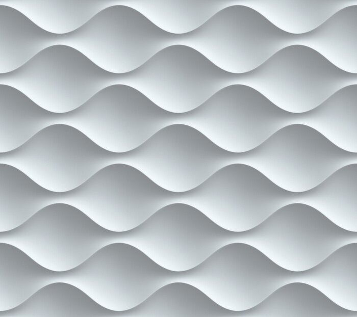 Sticker wavy seamless 3d background