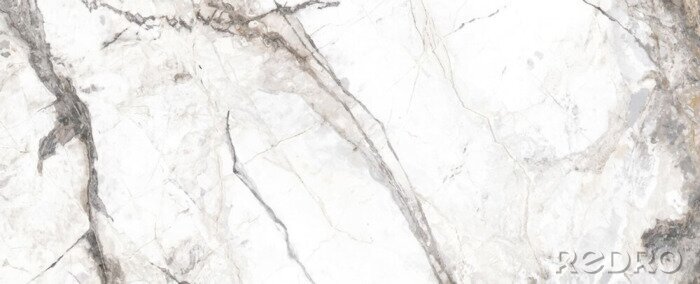 Sticker Weiß grauer Marmor