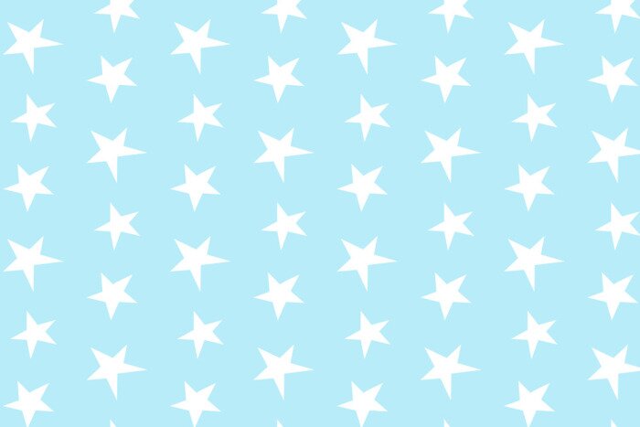 Sticker Weiße Sterne auf azurblauem Hintergrund Grafik