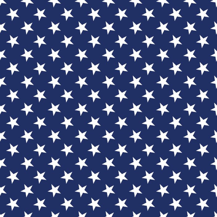 Sticker Weiße Sterne im Stil der amerikanischen Flagge