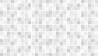Sticker Weiße und graue keramische Boden- und Wandfliesen. Zusammenfassung Vektor Hintergrund. Geometrische Mosaikbeschaffenheit. Einfache nahtlose Muster für Hintergrund, Werbung, Banner, Poster, Flyer oder 