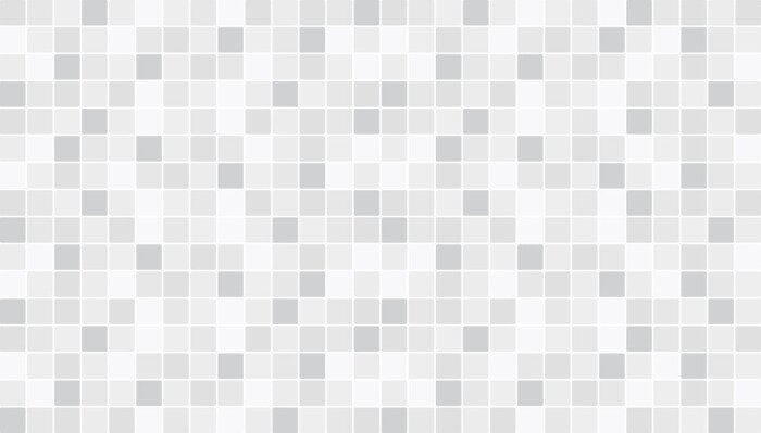 Sticker Weiße und graue keramische Boden- und Wandfliesen. Zusammenfassung Vektor Hintergrund. Geometrische Mosaikbeschaffenheit. Einfache nahtlose Muster für Hintergrund, Werbung, Banner, Poster, Flyer oder 