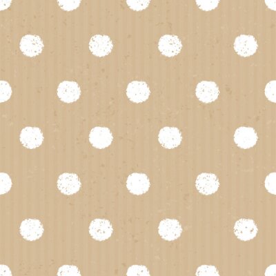 Weiße ungenaue Punkte auf beigem Hintergrund