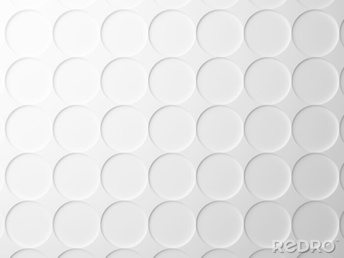 Sticker Weißer Hintergrund mit Kreisen