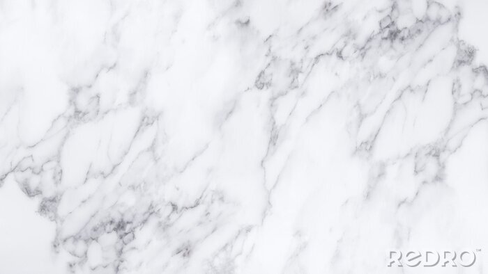 Sticker Weißer Marmor mit dunklen Adern