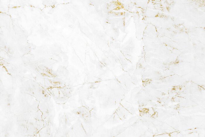 Sticker Weißer Marmor mit goldenen Linien