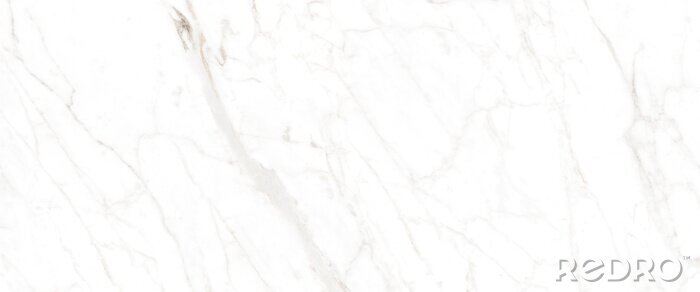 Sticker Weißer Marmor mit grauen linien