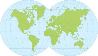 Sticker Weltkarte