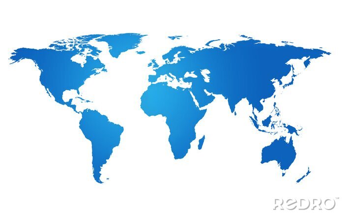 Sticker Weltkarte Global Business Globalisierung Erde-Konzept