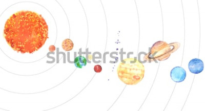 Sticker Weltraum für Kinder buntes Sonnensystem