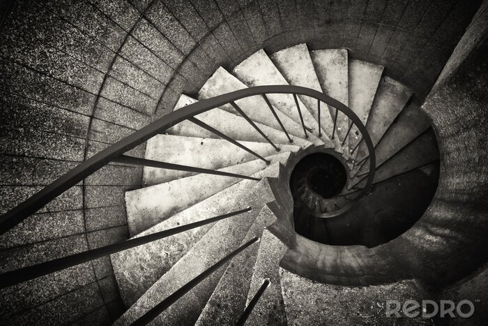 Sticker Wendeltreppe aus Beton