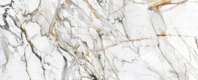Sticker White Cracked Marble rock stone marble texture wallpaper background