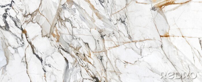 Sticker White Cracked Marble rock stone marble texture wallpaper background