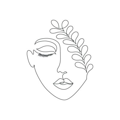 Sticker Woman on white background