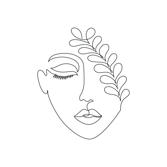 Sticker Woman on white background