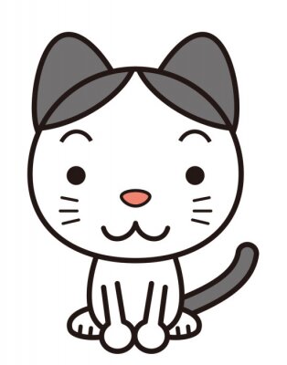 Sticker お 座り 猫