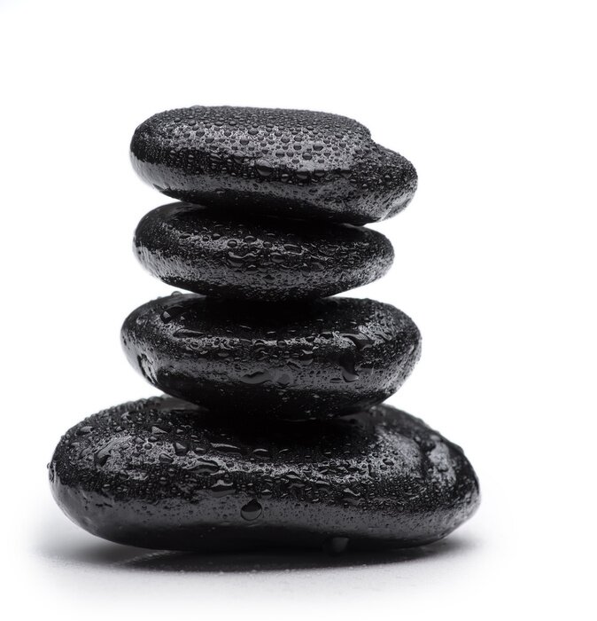 Sticker Spa Steine ​​auf weißem