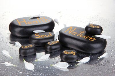 Sticker Spa Steine ​​hautnah