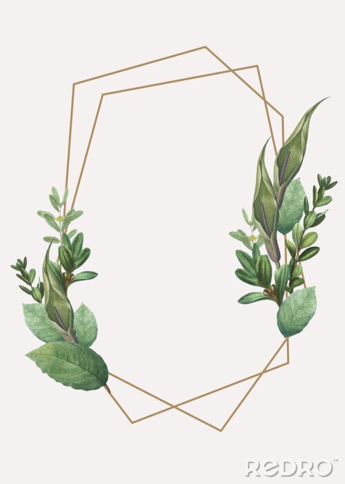 Sticker XXL botanisches Motiv