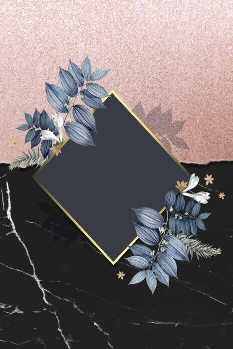 Sticker XXL Illustration mit Blumen