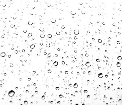 Sticker Yellow Rain Drops