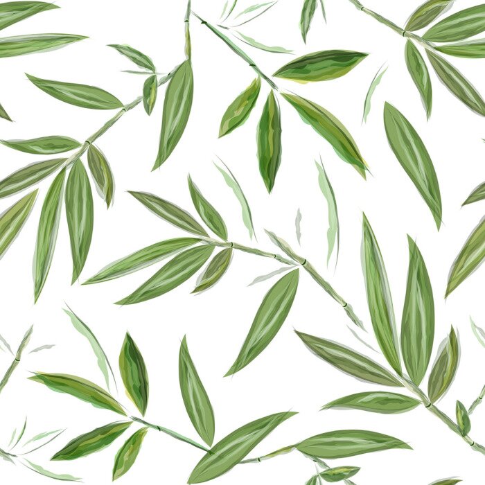 Sticker Zarte Bambusblätter