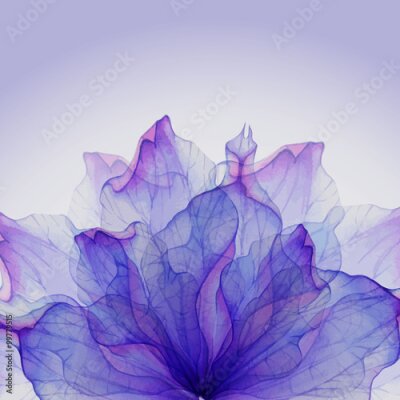 Sticker Zarte violette Blüte