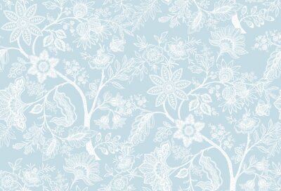 Sticker Zartes Blumenornament