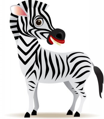 Sticker Zebra cartoon