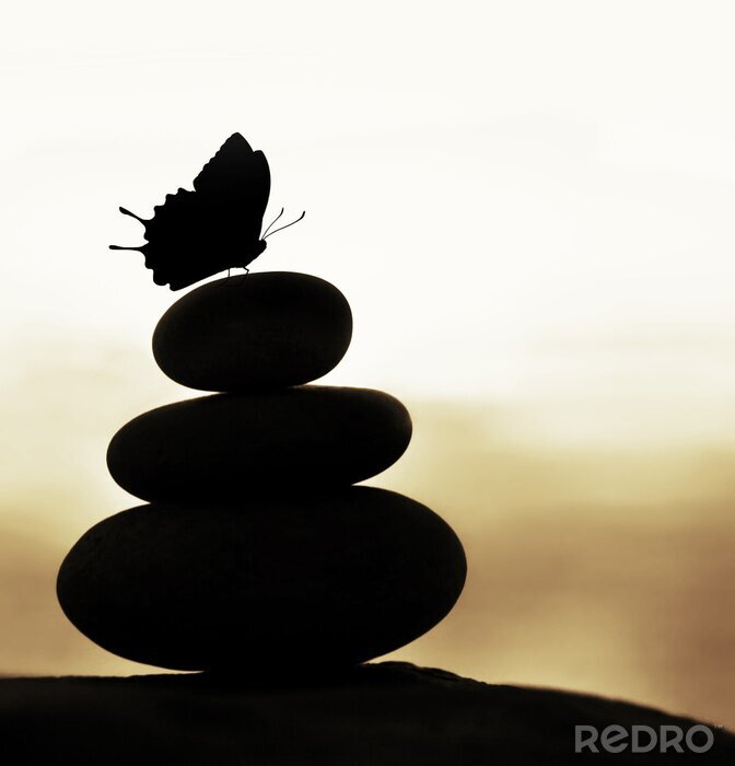 Sticker Zen Gleichgewicht Steine