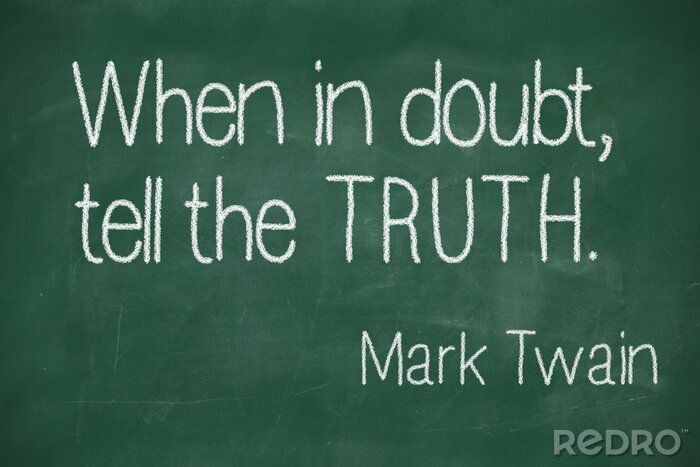 Sticker Zitat  über Aufrichtigkeit