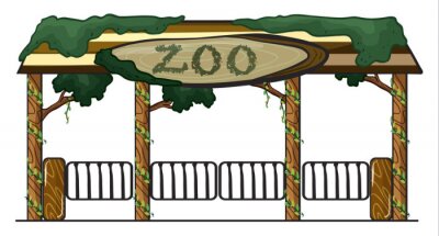 Sticker Zoo Eingang