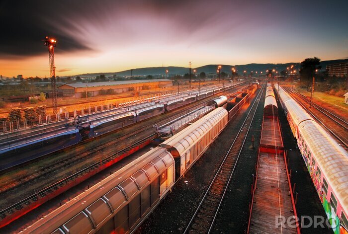 Sticker Züge mit 3D Effekt