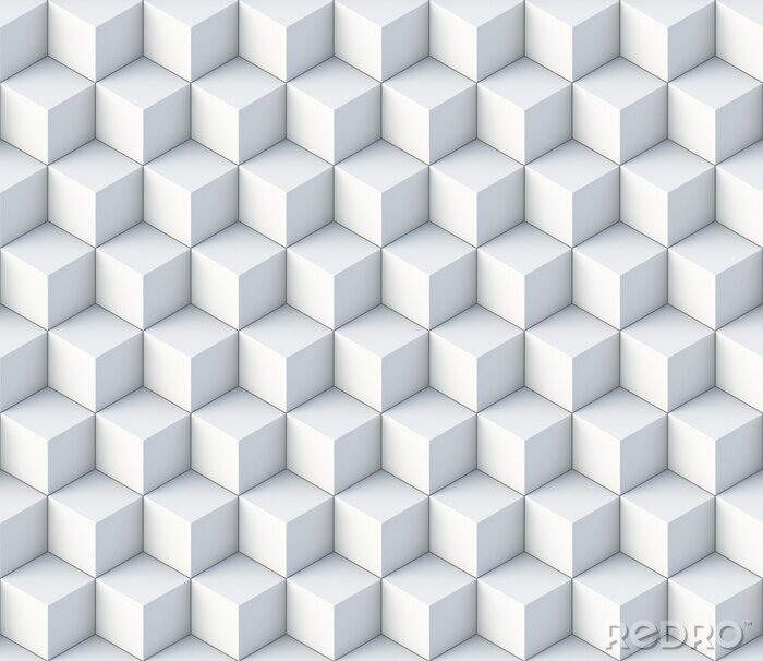 Tapete 3d cubes seamless pattern ornament- 3d rendering background