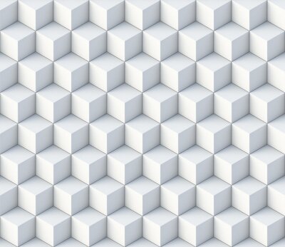 Tapete 3d cubes seamless pattern ornament- 3d rendering background