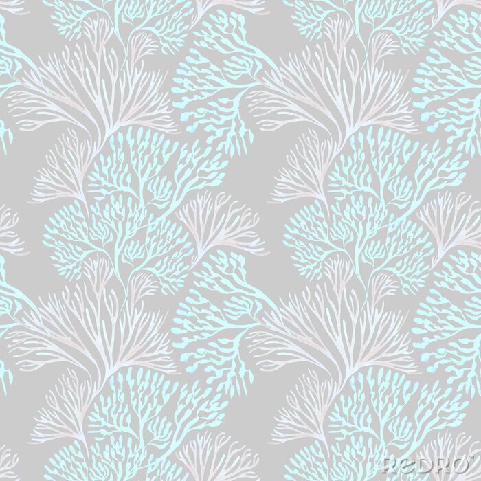 Tapete 3D Korallenriff Retro